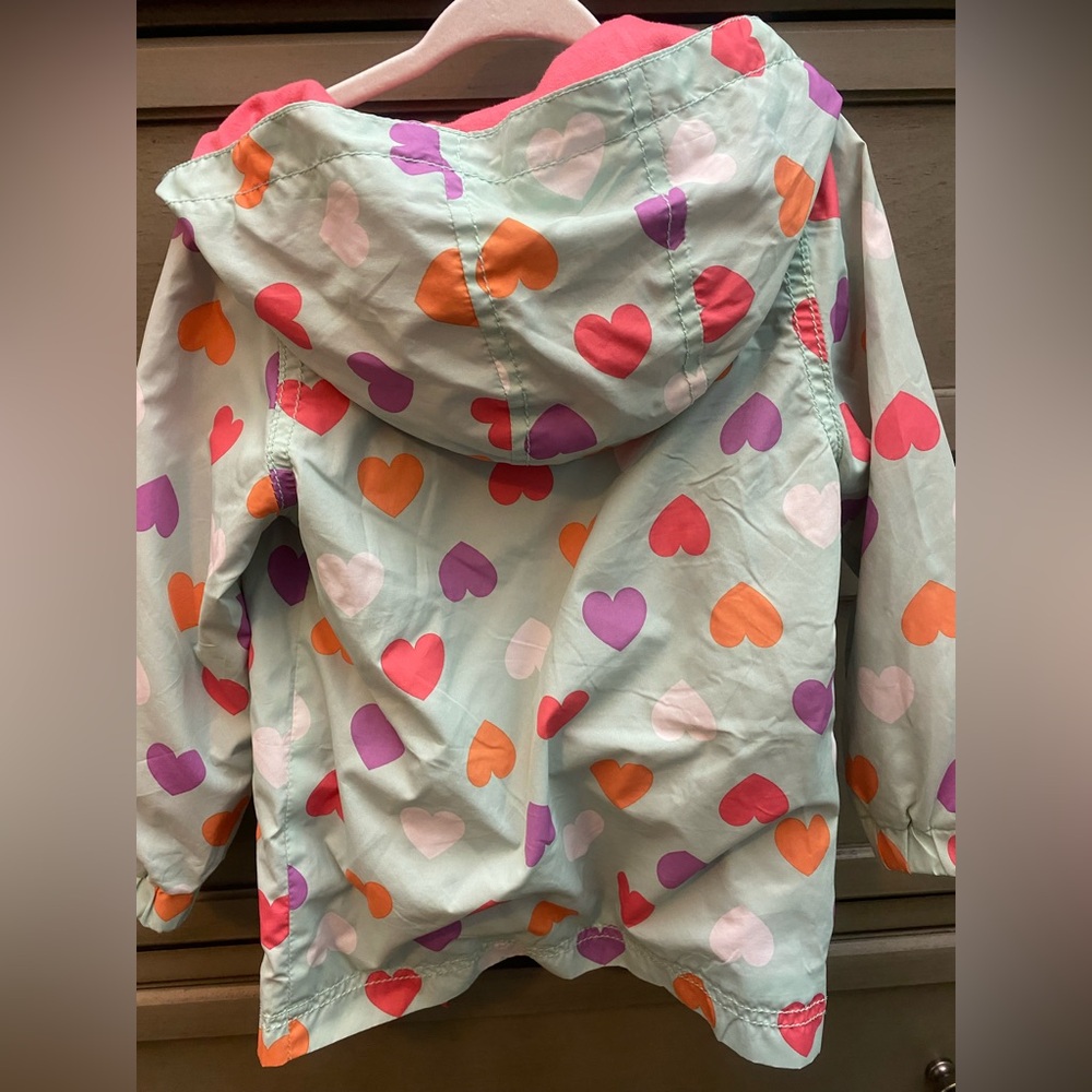 Colorful Heart Patterned Kids' Jacket - Picture 3 of 9
